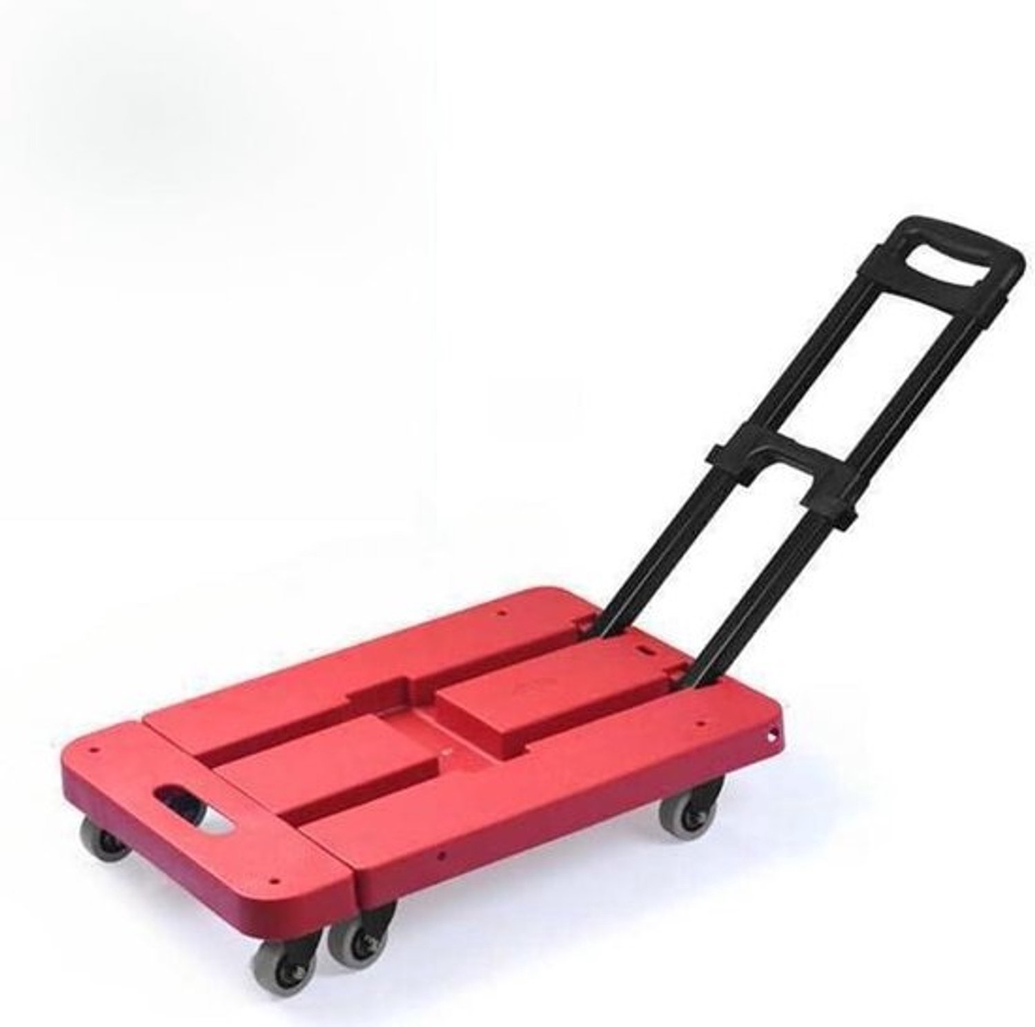 Opvouwbare Steekwagen - Draagbare Kar - Zaken Transport - 6-Wiel Ontwerp - 500LB Capaciteit - Rood
