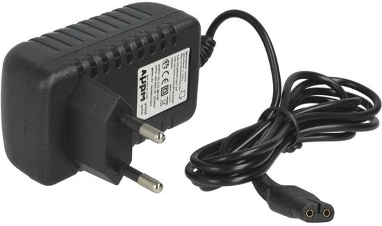 Oplader Ramenreiniger - Stroomkabel Adapter - Apparaat Opladen - Oververhitting Bescherming - 144 cm Lengte - Zwart
