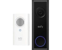 eufy Video Doorbell C30 + Chime - Voordeelbundel- 2K FHD - 16:9 Uitgebreid beeld - Eenvoudige…