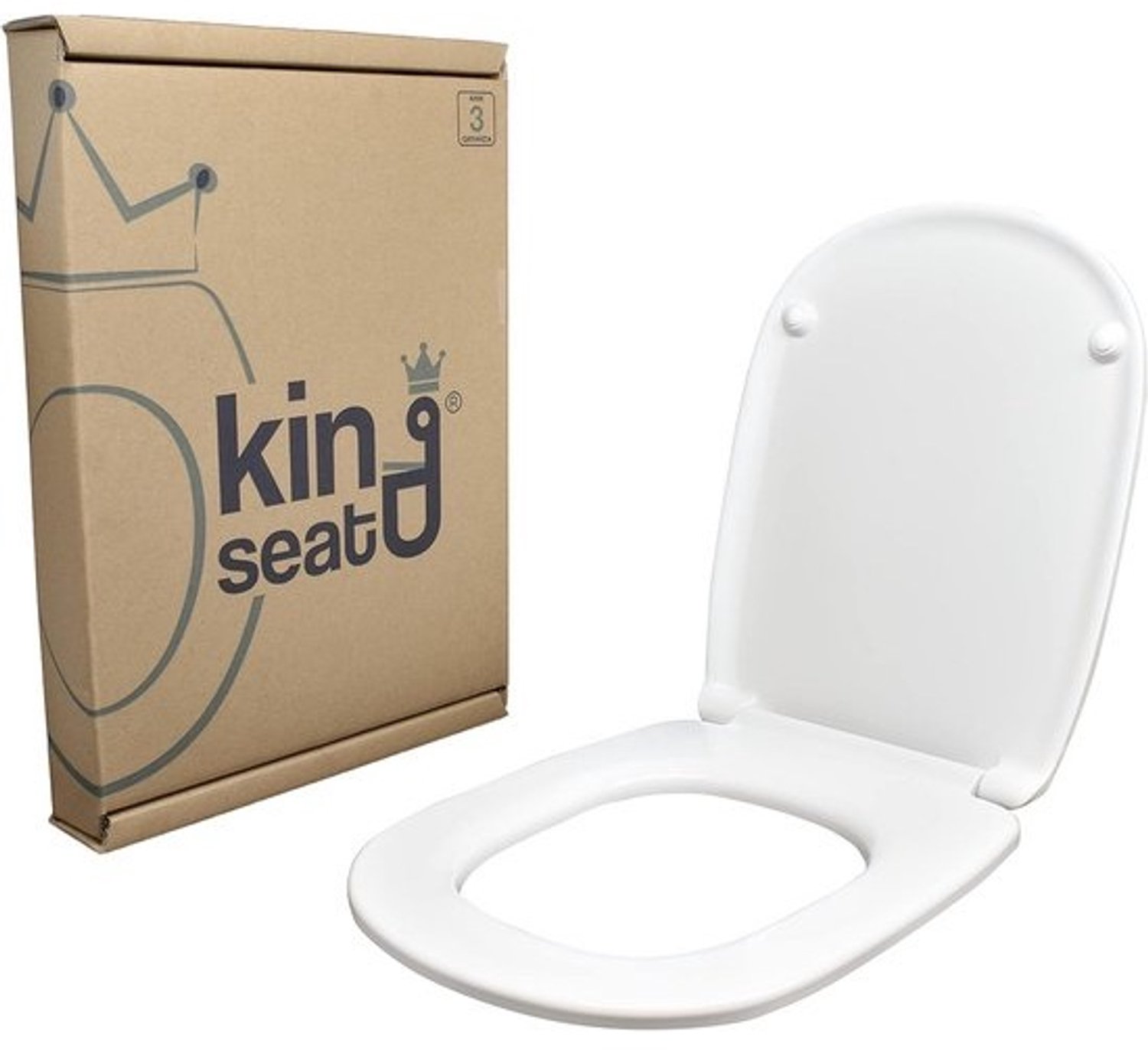 Duroplast Toiletbril met Zachte Sluiting, Geschikt voor Roca Giralda Model, 100% Italiaans Kwaliteitsproduct