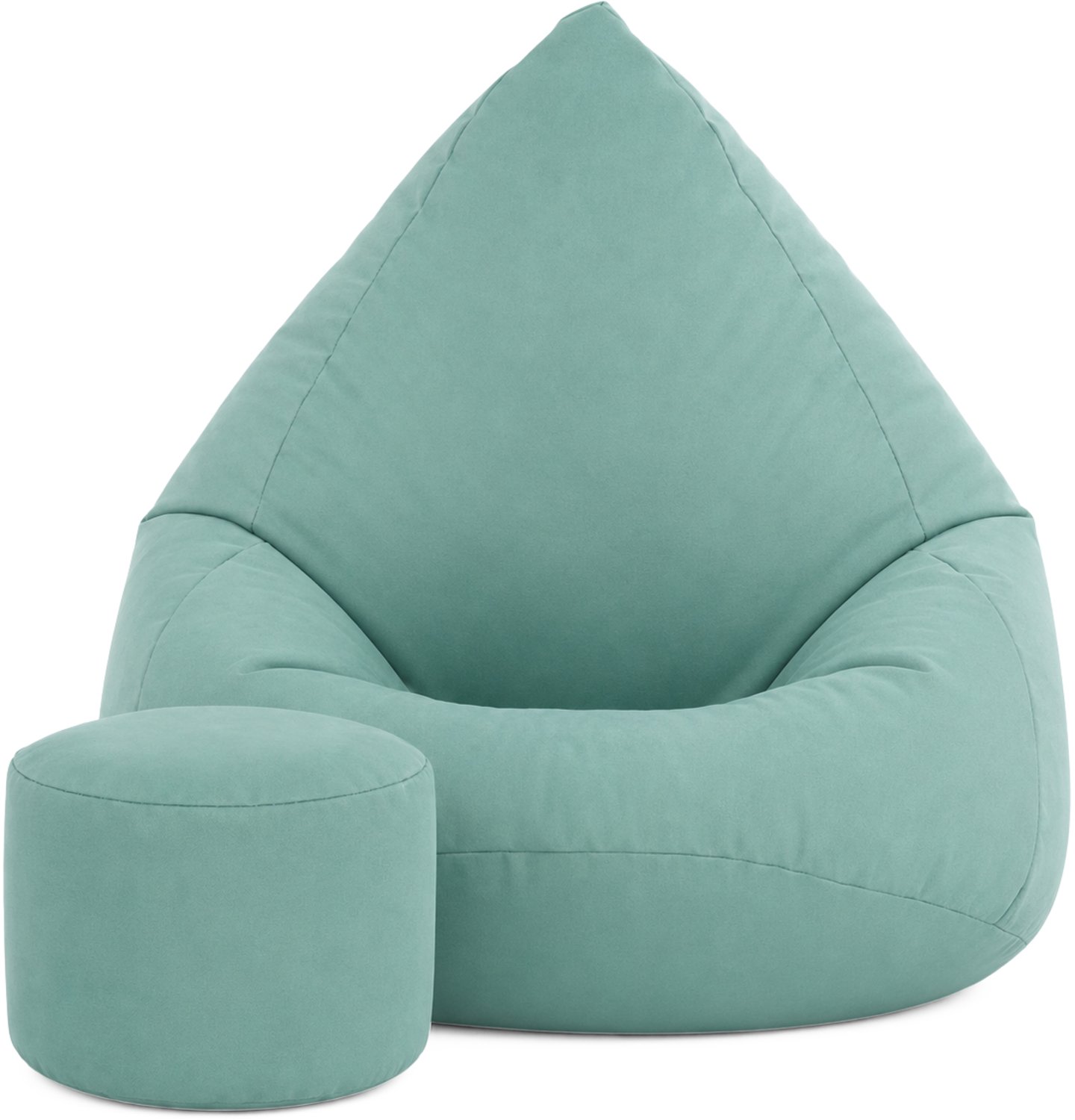 Cronen Sako XL Zitzak - Comfortabel & Waterafstotend - Inclusief Voetenbankje blauw