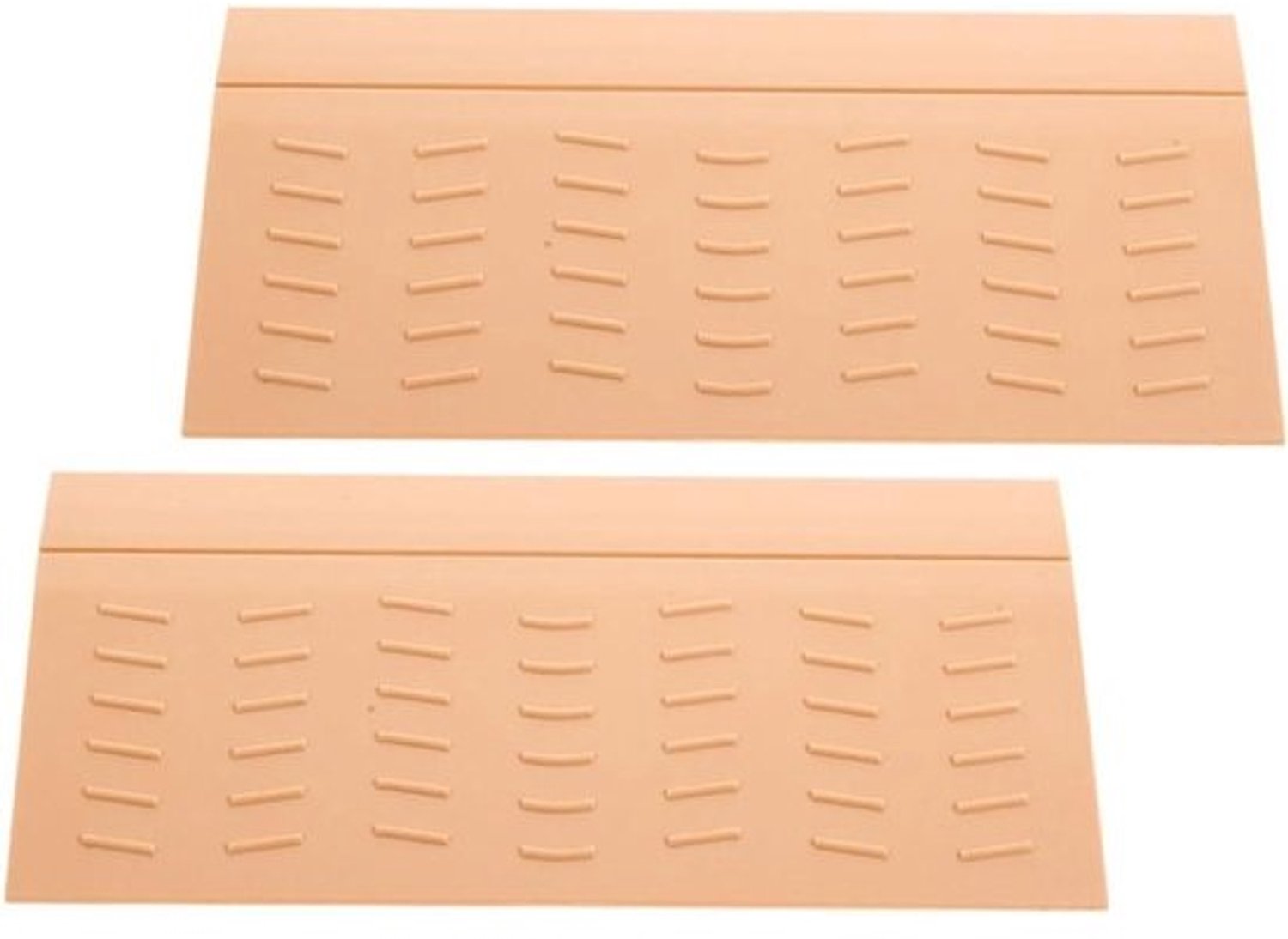 Drempelhulp Set - Oprijmat Drempel - Veegrobot Hulp - Antislip Ontwerp - 2 Stuks - Khaki