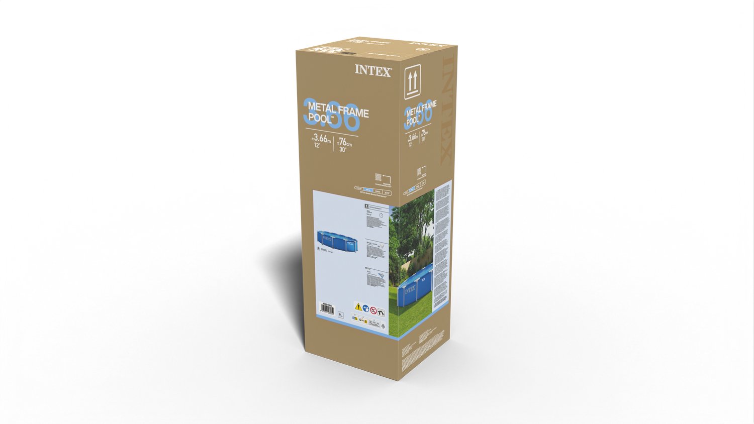 Intex Metal Frame kit piscine hors sol - Ø 366 x 76 cm