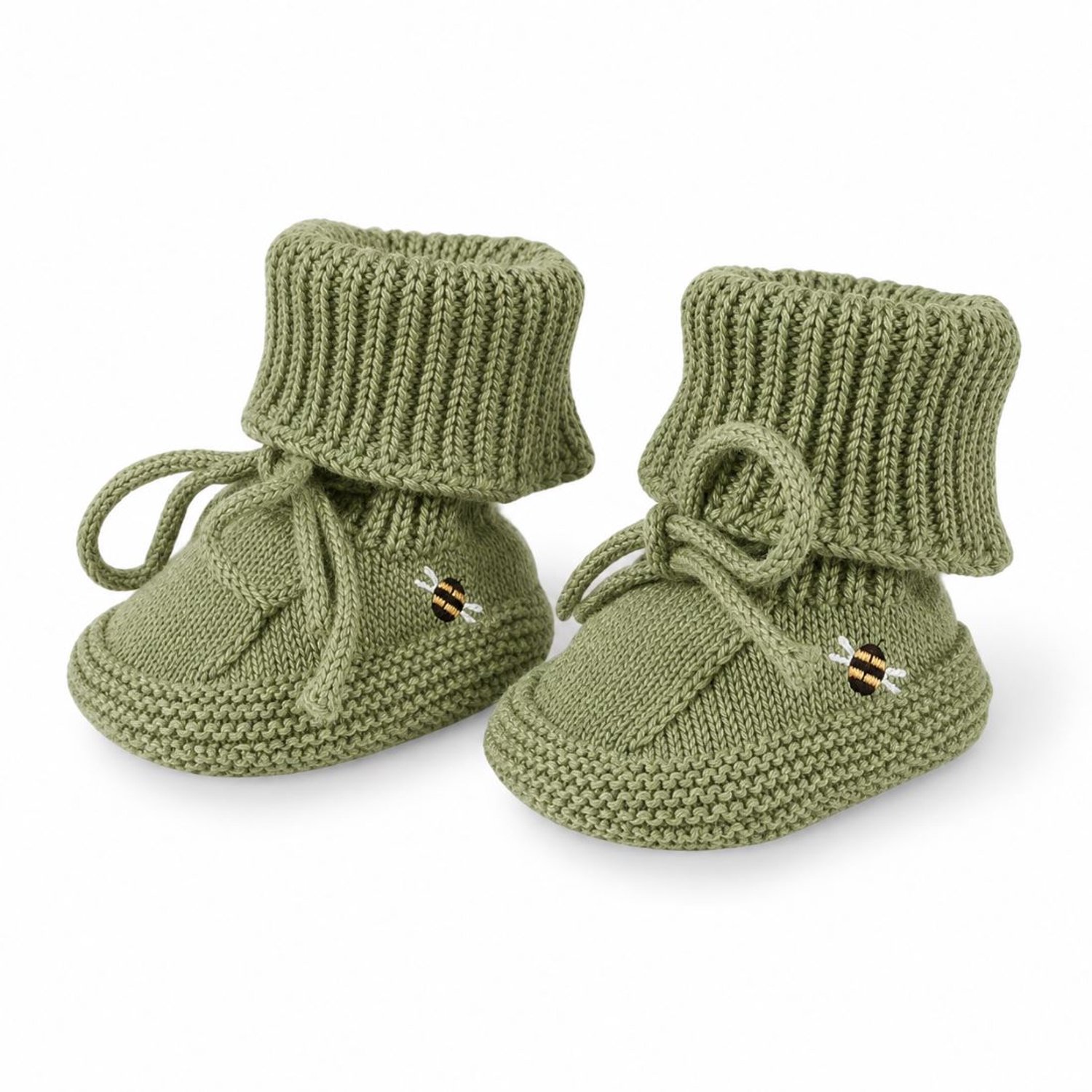 Saga Copenhagen Baby Slofjes 0-3 Maanden Little Leaf Bee