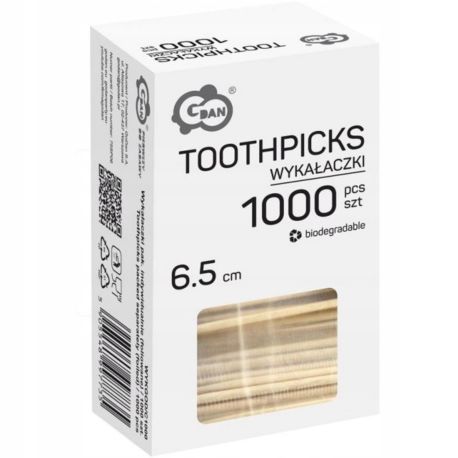 Houten Cocktailprikkers 1000 Stuks - Per Stuk Verpakt