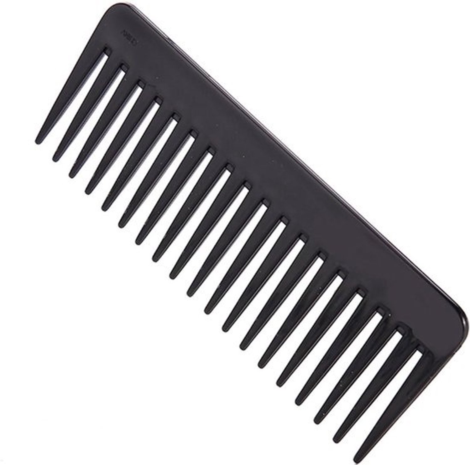 Haarkam - Grove kam Afrokam - Krullend haar stylen - Brede tanden - 18 cm - Zwart