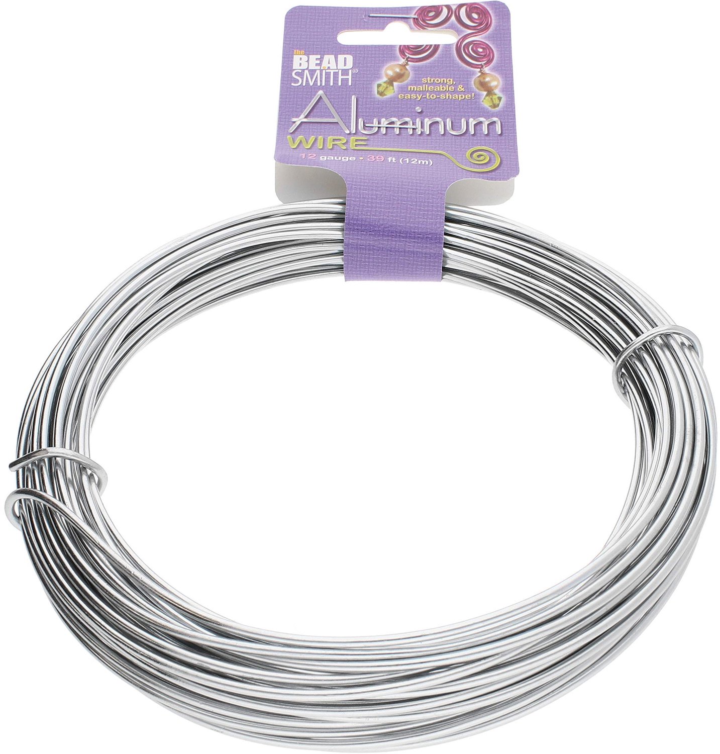 Aluminum Wire 12 Gauge 39' Coil-Silver