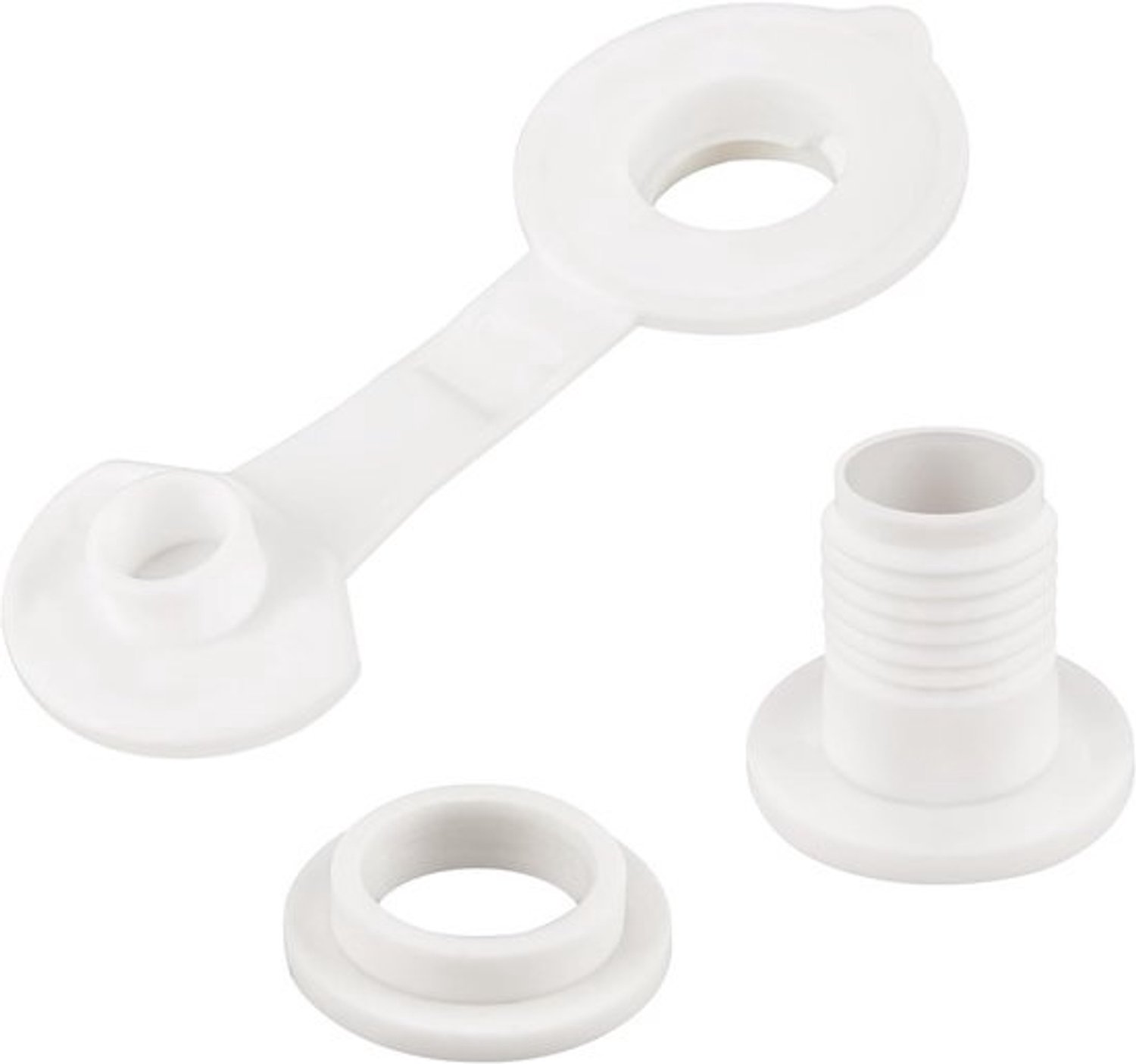 Afvoerplug Vervanging - Koeler Onderdeel - Kamperen Keuken - Hoge Dichtheid ABS - 2.5 cm Schacht - Wit