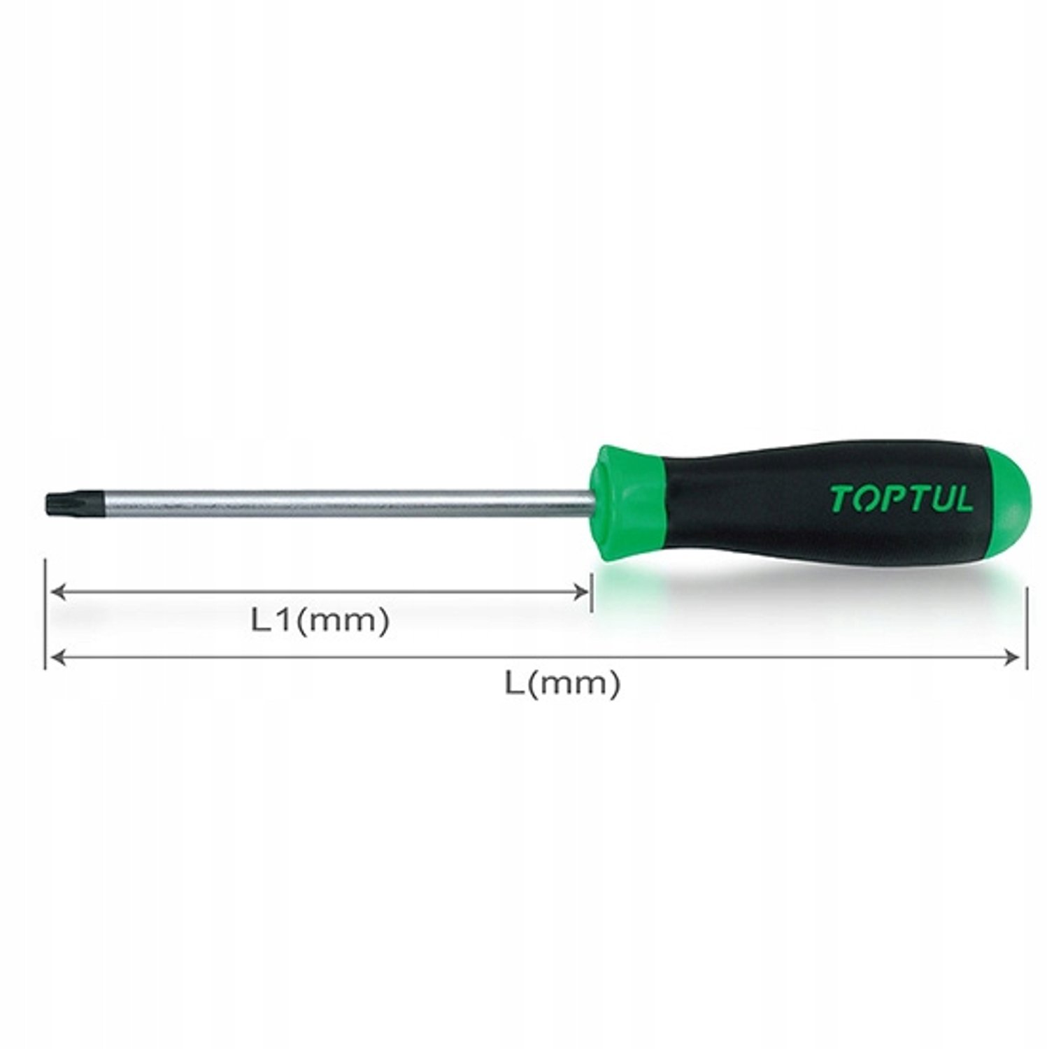 TOPTUL Torx Schroevendraaier T20 x 100mm Magnetische Punt