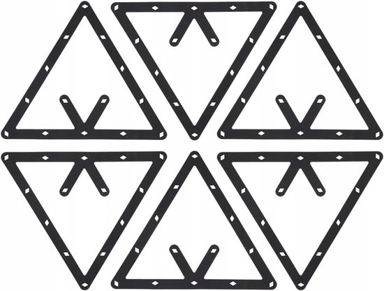Magnetische Biljart Driehoek Standaard Set - 6 Stuks — afbeelding 4