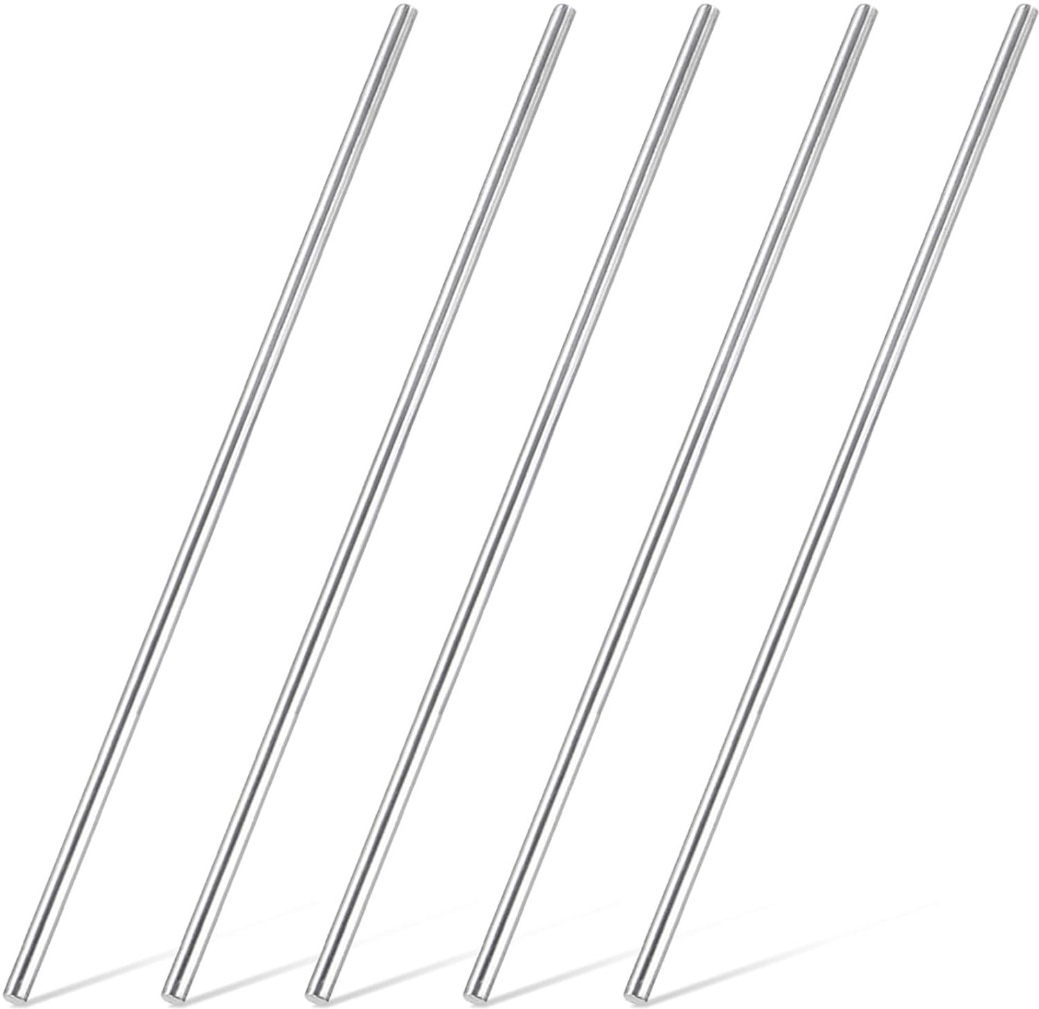 Ronde stang 1/8 inch (3 mm) - roestvrij staal 316 - solide constructie - ideaal voor industriële projecten - 5 stuks - Vemera