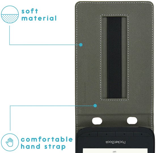 imoshion Ereader Cover / Hoesje Geschikt voor Pocketbook Touch Lux 5 / Pocketbook Basic Lux 4 / Vivlio Lux 5 / Pocketbook HD 3 - imoshion Stand Flipcase - Rosé goud van iMoshion — afbeelding 4