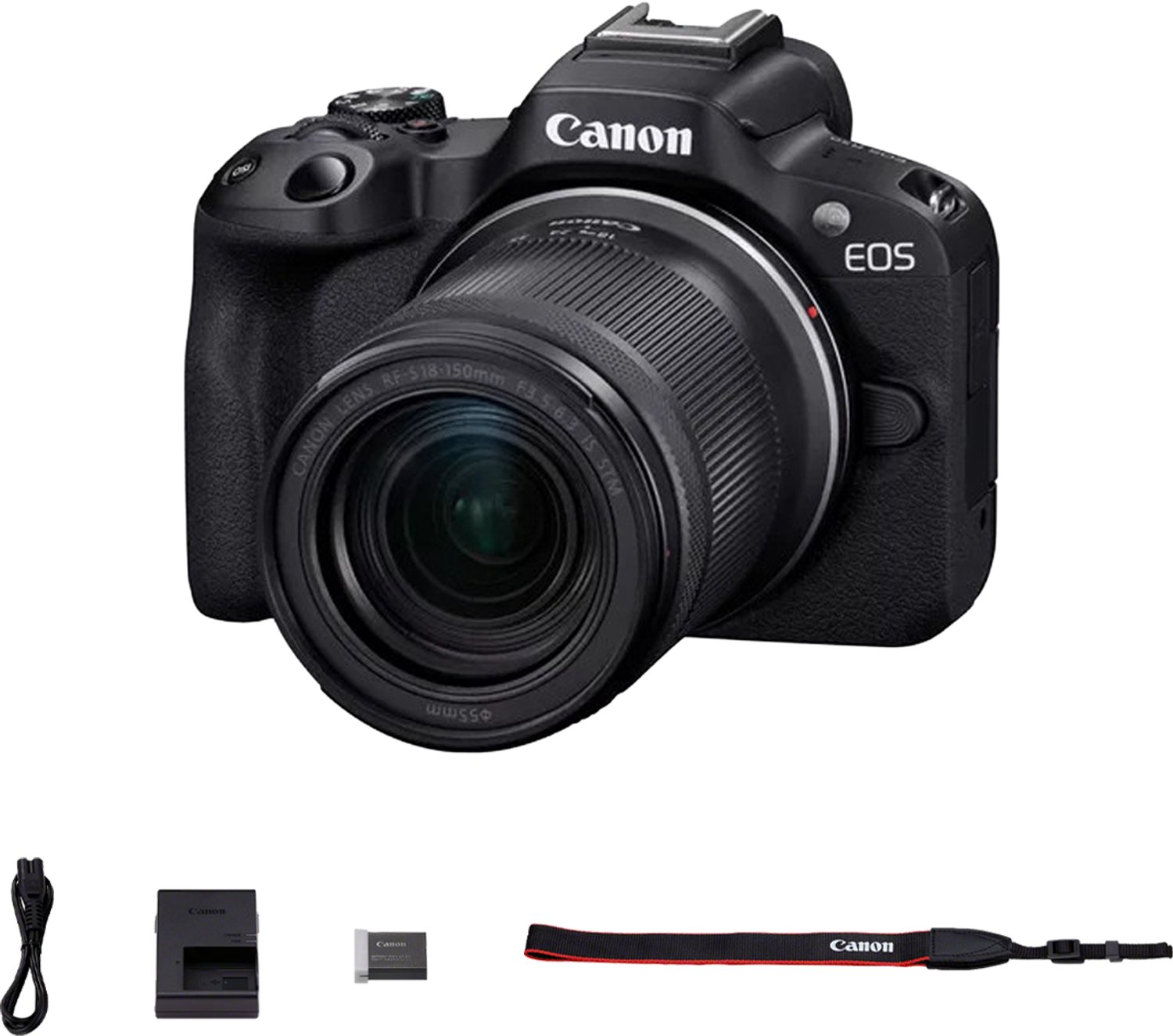 Bol.com Canon EOS R50 + RF-S 18-150 IS STM - Systeemcamera - 24.2 MP - 4K Video - Compact formaat - Kantelbaar touchscreen - Cam... aanbieding