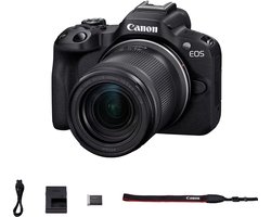 Canon EOS R50 + RF-S 18-150 IS STM - Systeemcamera - 24.2 MP - 4K Video - Compact formaat - Kantelbaar touchscreen - Camera met allround zoomlens