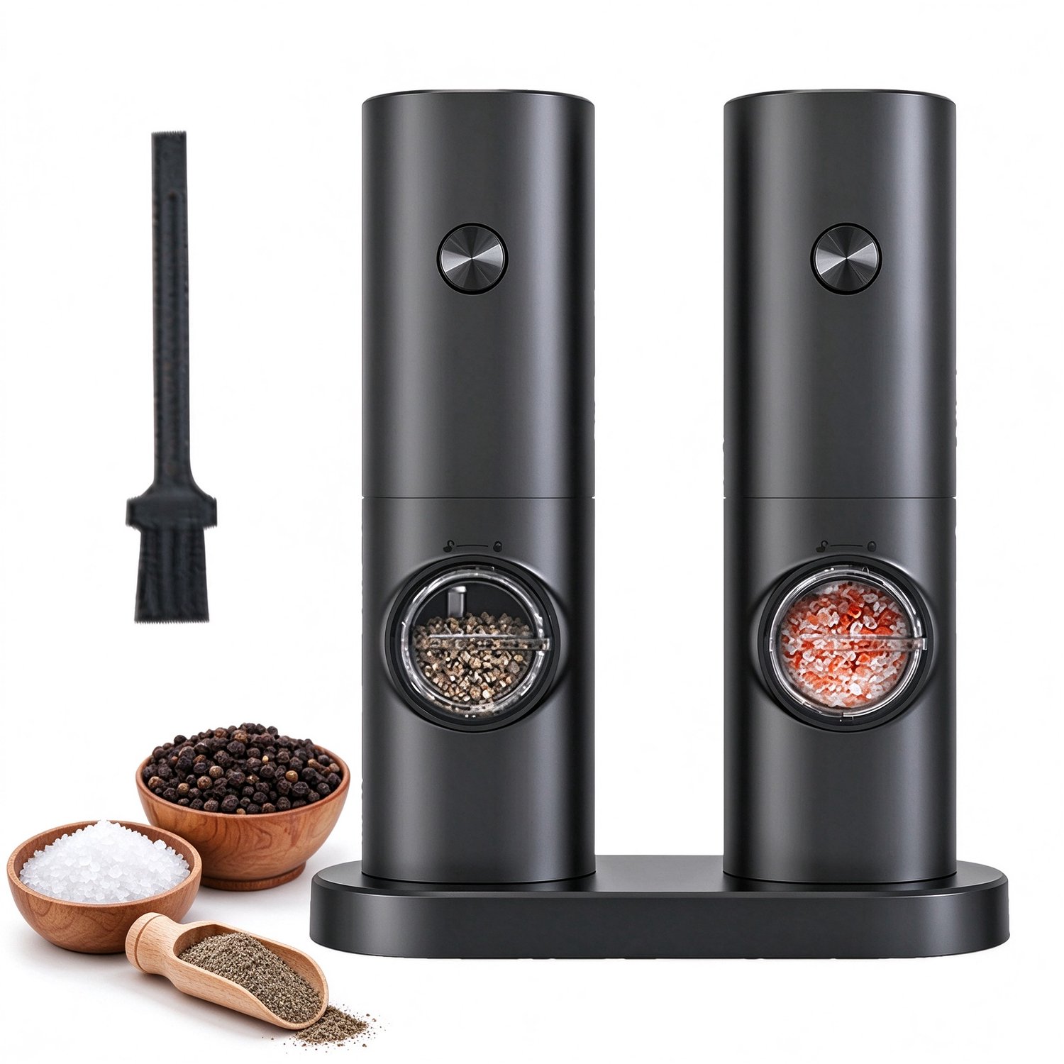 Lifhelpe elektrische peper‑ en zoutmolen set met instelbare maalgraad,praktisch keukenaccessoire,geschikt voor dagelijks koken– BBQ Accessoire / Keuken Gadget