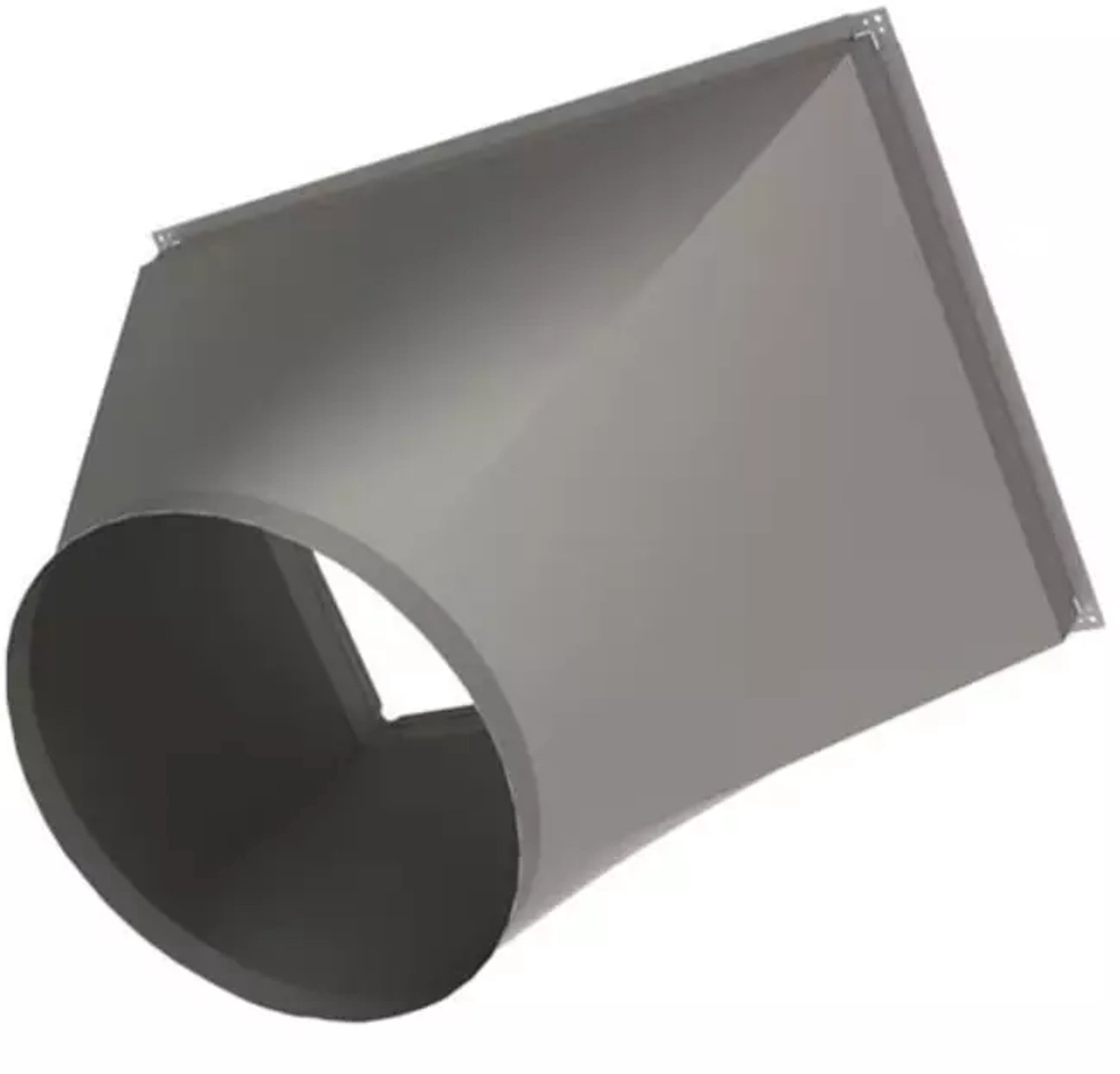 Rond op rechthoekig verloop B=300 mm x H=250 mm