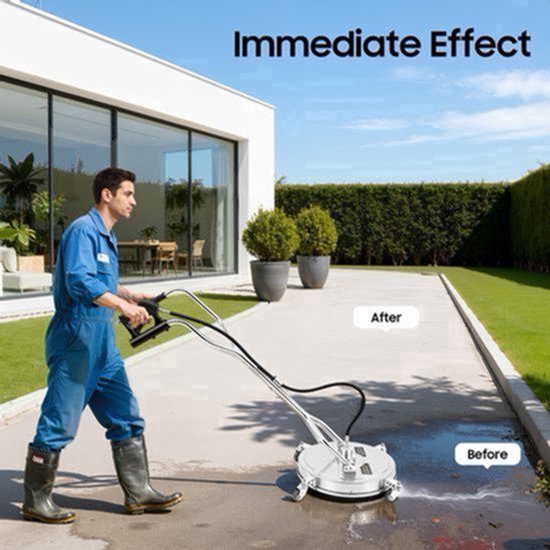 Hogedrukreiniger Oppervlaktereiniger - 20 Inch - 4500 PSI - Roestvrijstaal - Vloerreiniger - Accessoire — afbeelding 4