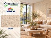 SlimDecor & Depka - 100% natuurlijke, milieuvriendelijke katoenpleister - Polar Line - Champagnebeige - 2 kg - ca. 7-8 m² - DP06