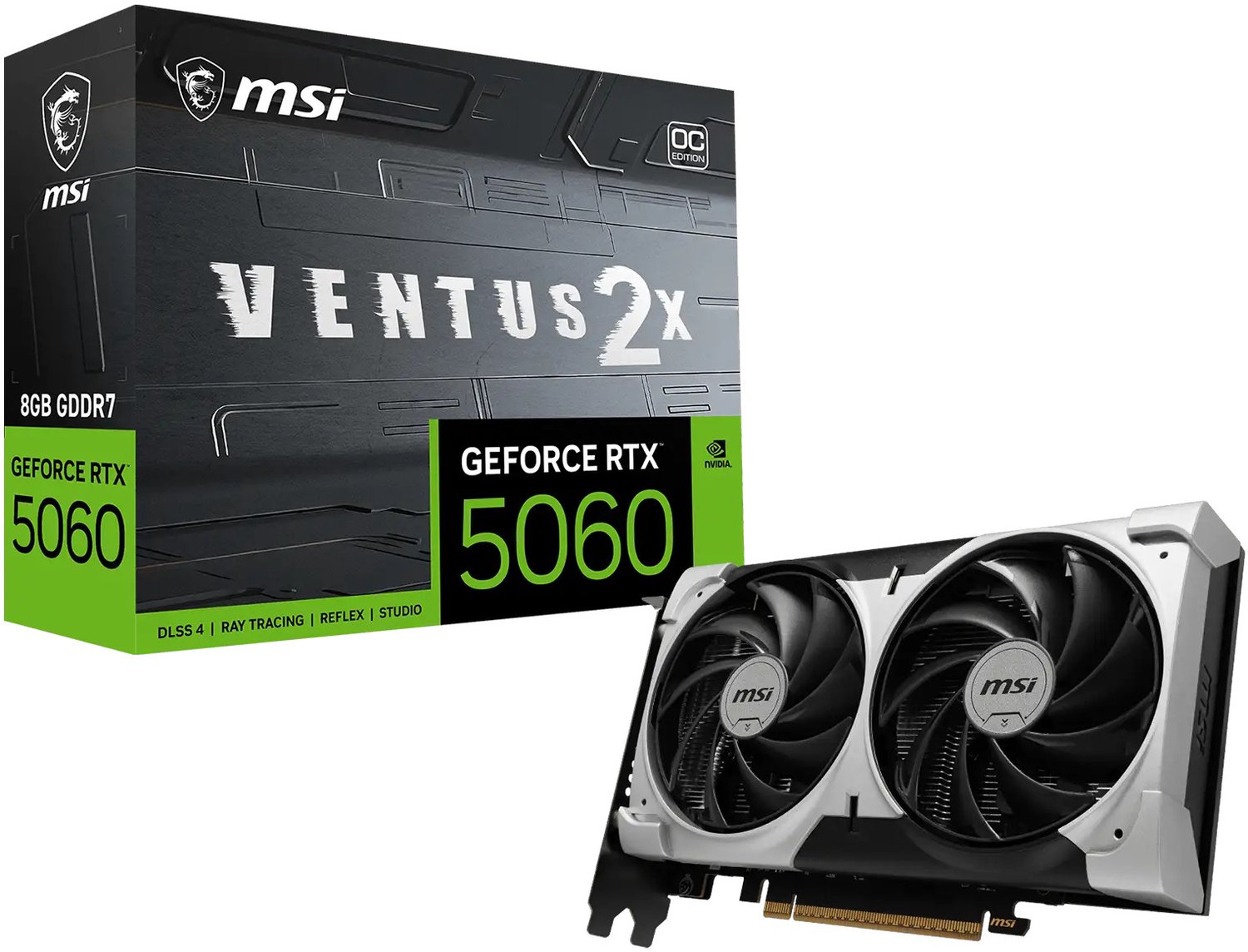 MSI GeForce RTX 5060 8G VENTUS 2X OC V1 NVIDIA 8 GB GDDR7