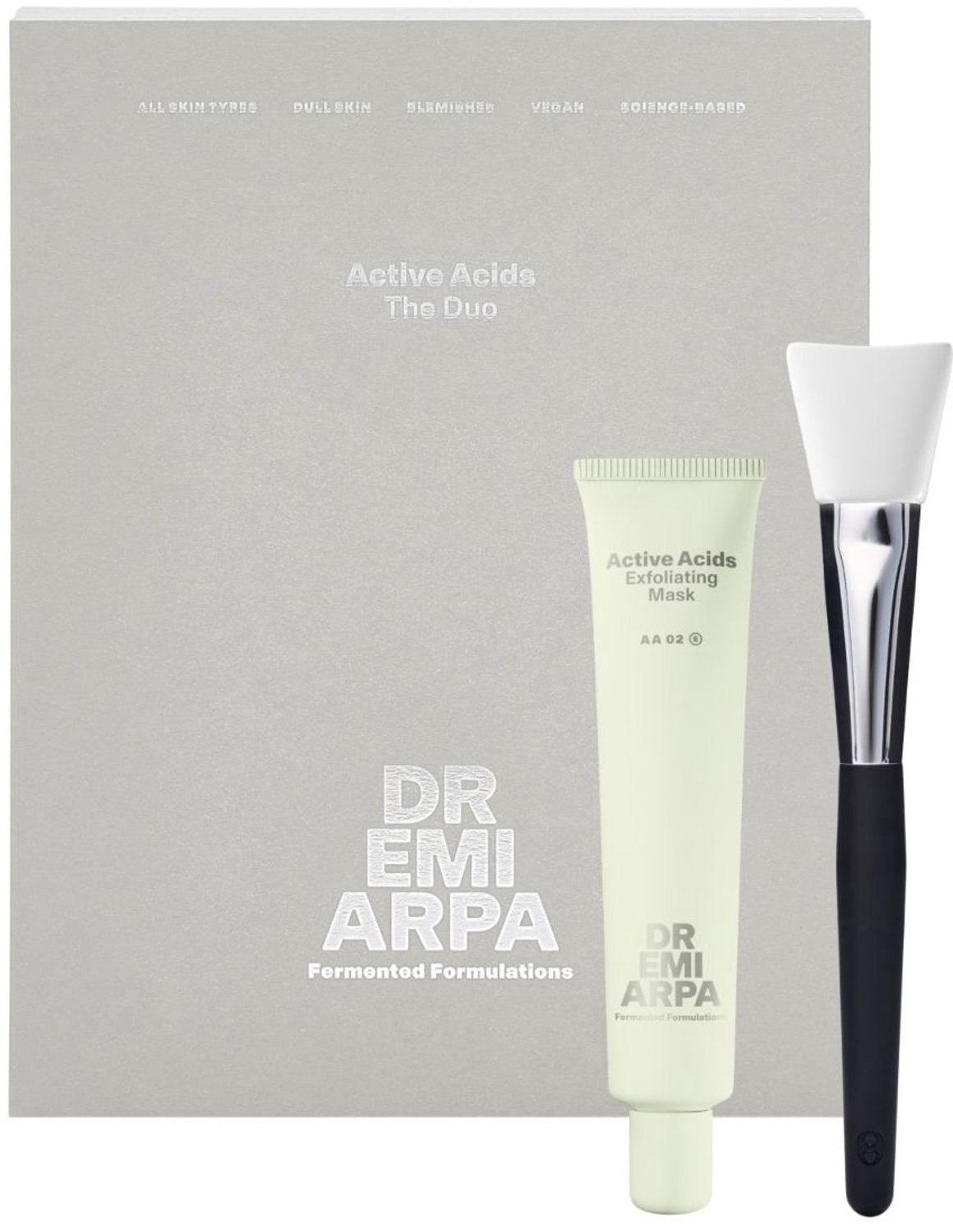 Dr. Emi Arpa - Active Acids The Duo Set - Exfoliërend masker 50 ml met applicatiekwast - Huidverzorging Cadeauset