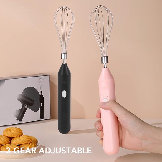 Elektrische Eierklopper - Draadloze Handmixer - Roestvrij staal - Voor eenvoudig thuis bakken - ServiceTopper — afbeelding 5