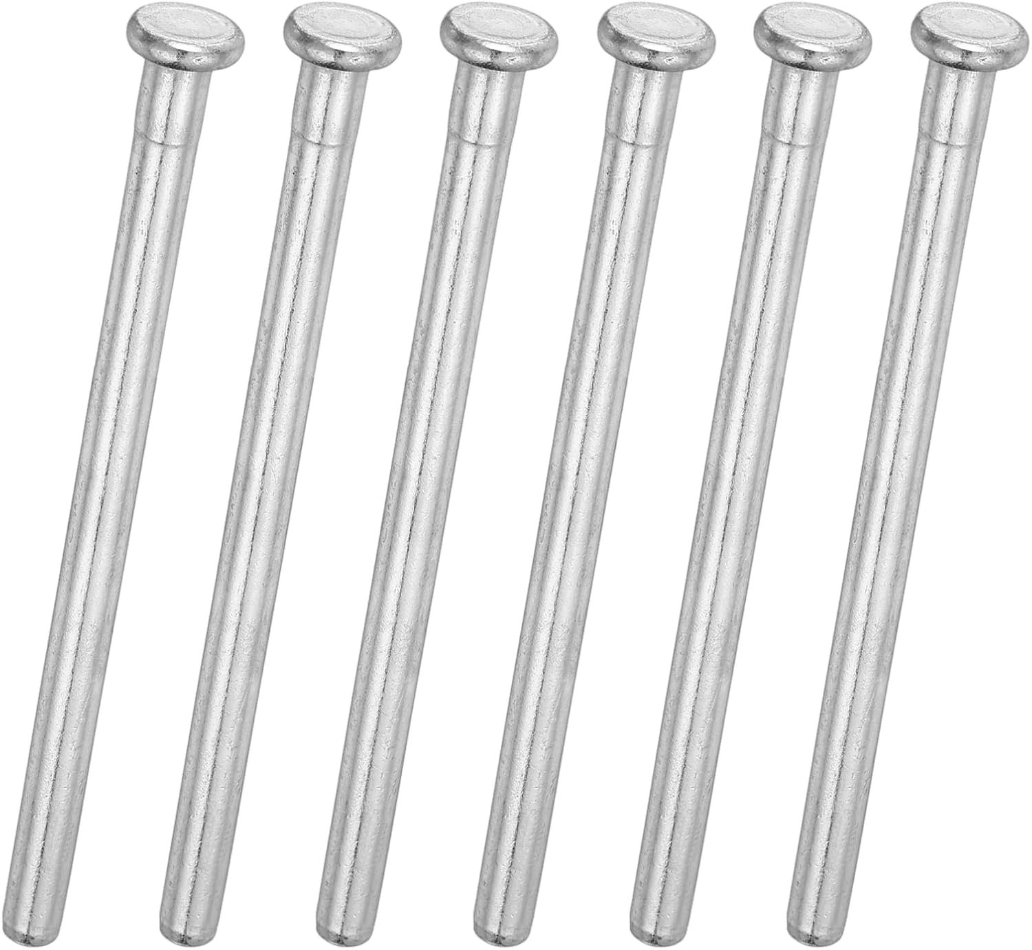 deurscharnierpennen 104 mm - afneembaar - zilverkleurig - voor binnendeur, 6 stuks - ServiceTopper