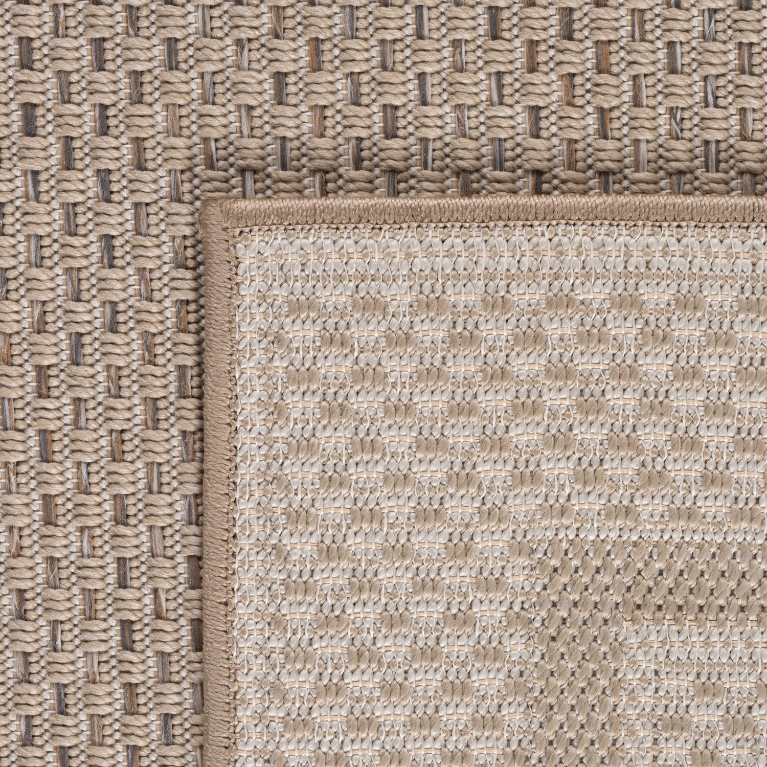 Ayyildiz Desert – Buitenkleed – Beige – Met rand – Ø 160 cm rond