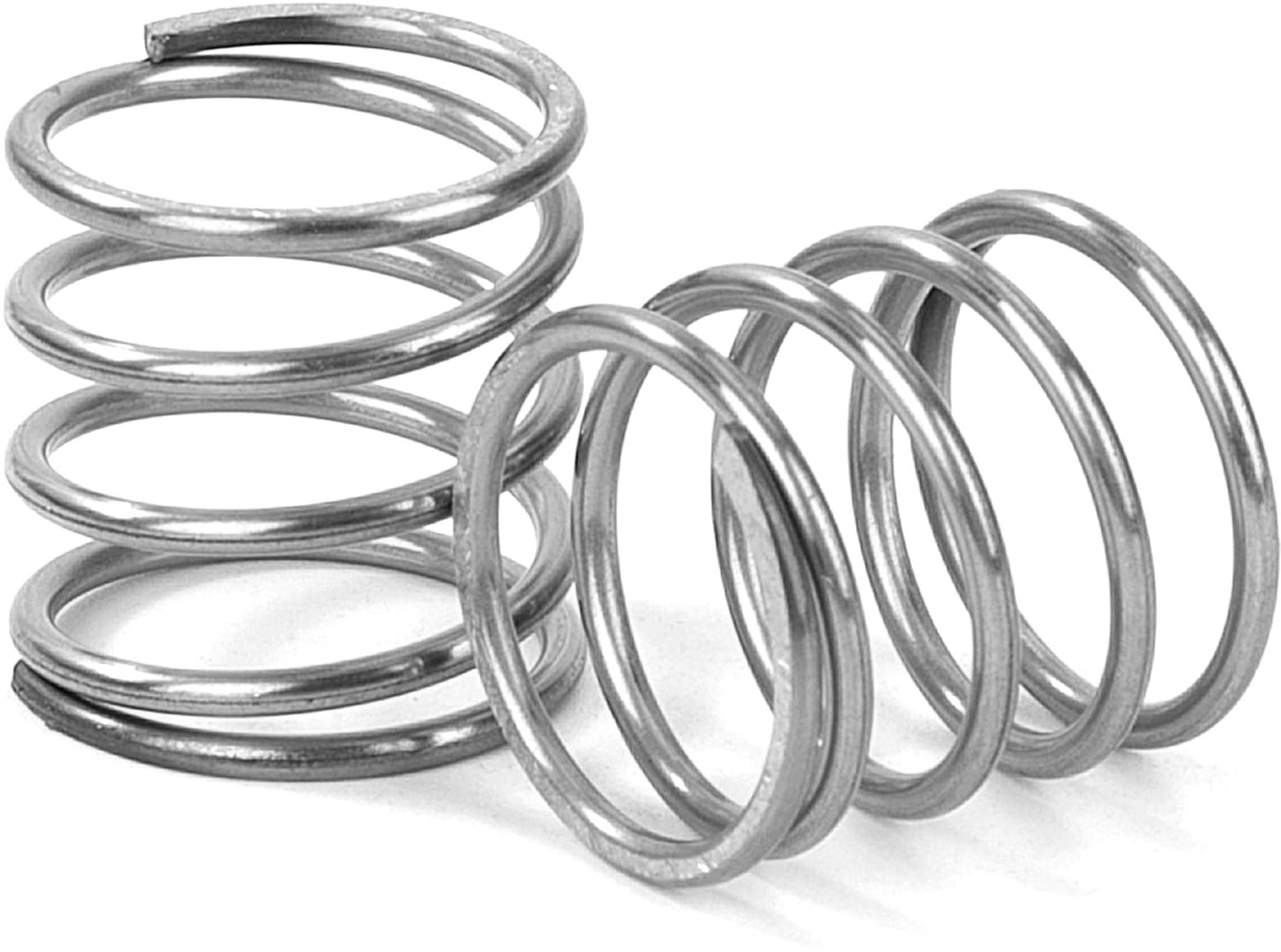 Drukveren 20 mm - roestvrij staal 304 - veerkracht 2,4 kg - sterke en duurzame compressieveer - 4 stuks - m-winkel