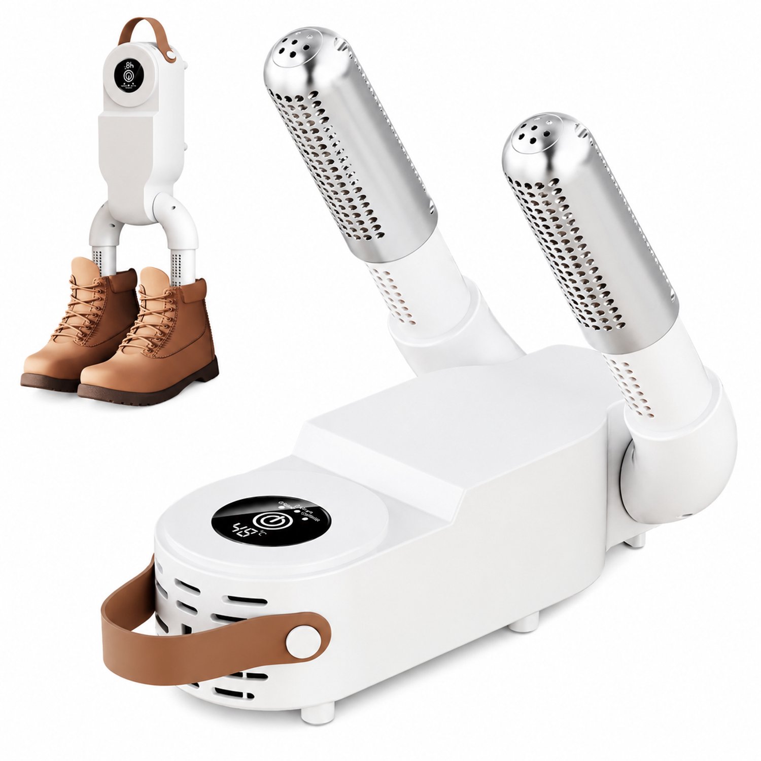 Marqs Schoenendroger Wit - Instelbare timer - 150W - Automatisch uitzetten - Maak vochtige schoenen weer comfortabel - Verwarmen
