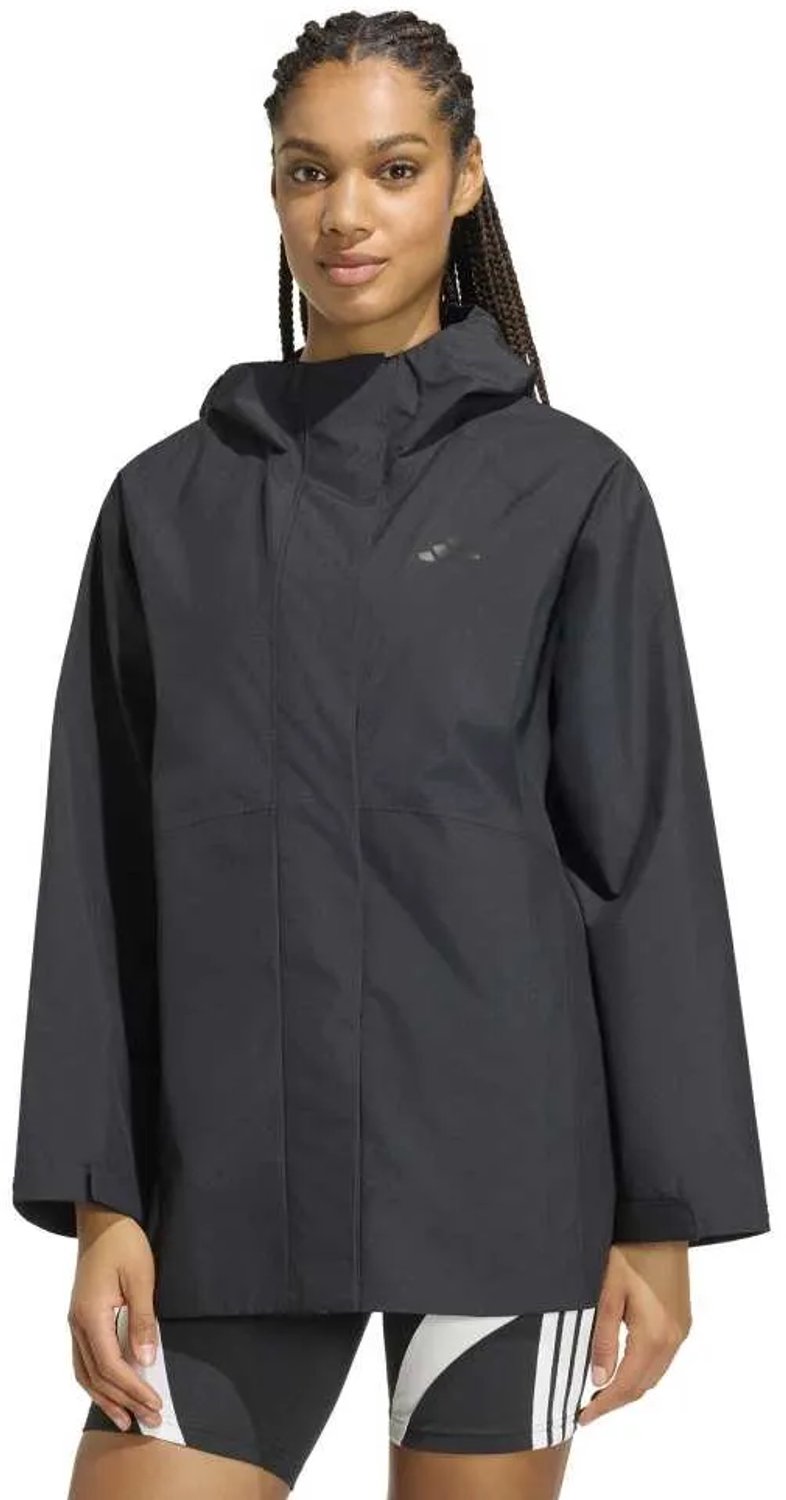 Adidas Essentials Parka Regenjas Vrouw Khaki