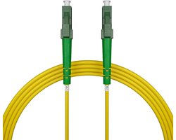 Glasvezel kabel 5m - LC/APC naar LC/APC - Simplex singlemode - Geschikt voor FTTH - Vemera