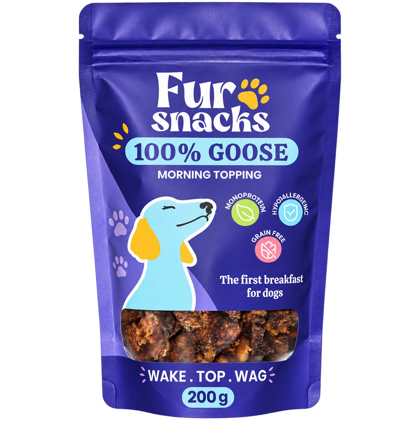 FurSnacks 100% Gans - Hondensnacks - Monoproteïne - Graanvrij - 200 g