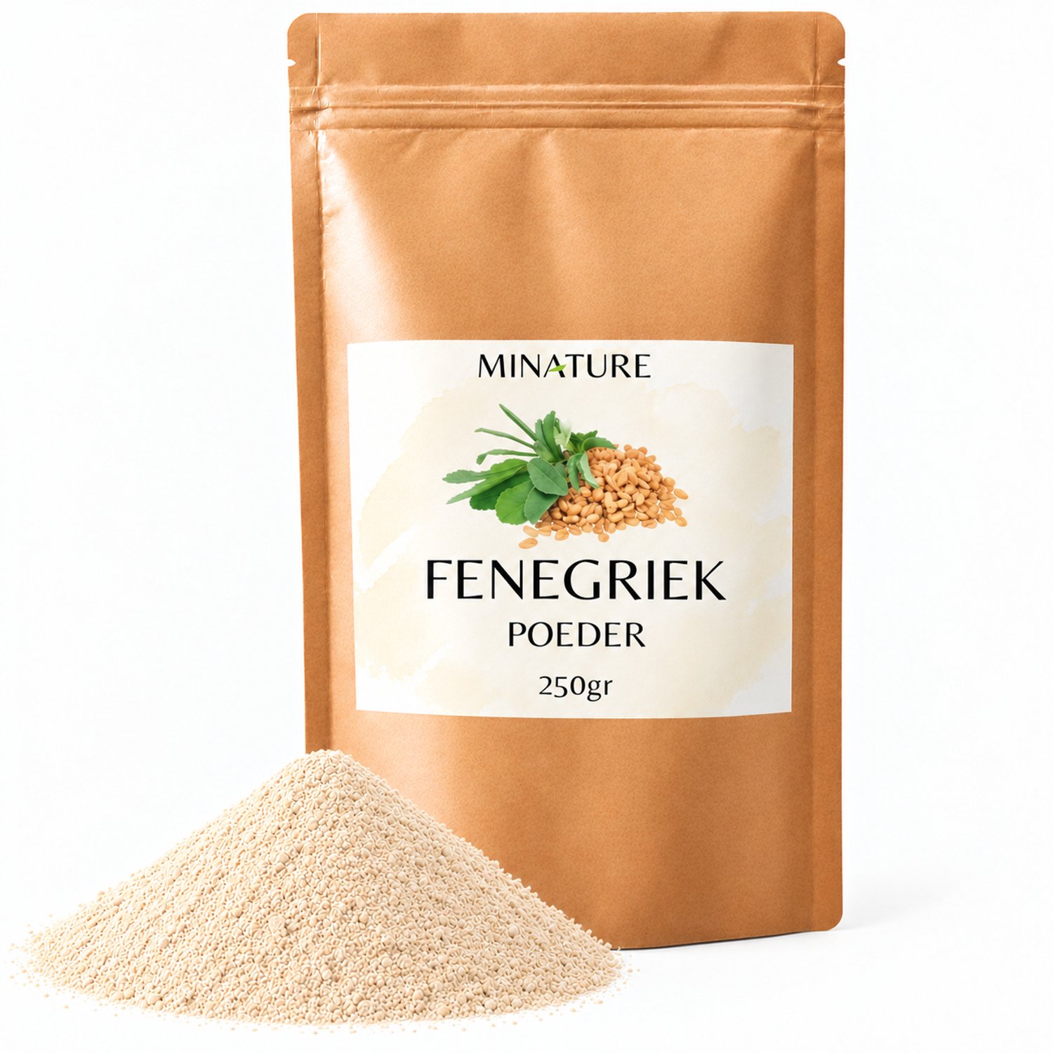 Fenegriek Poeder 250gr - Puur Fenugreek Powder van Fenegriek zaad - Supplement - Verzorging - Foodgrade