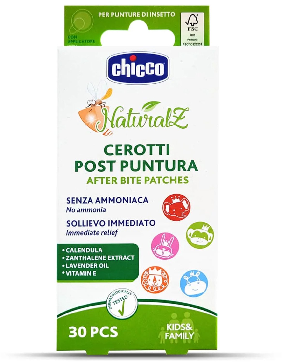 30 Post-Sting Plasters for Insects and Mosquitoes with Calendula - Suitable for Children