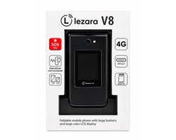 Lezara V8 - Senioren Telefoon - gebruikbaar met hoortoestel.