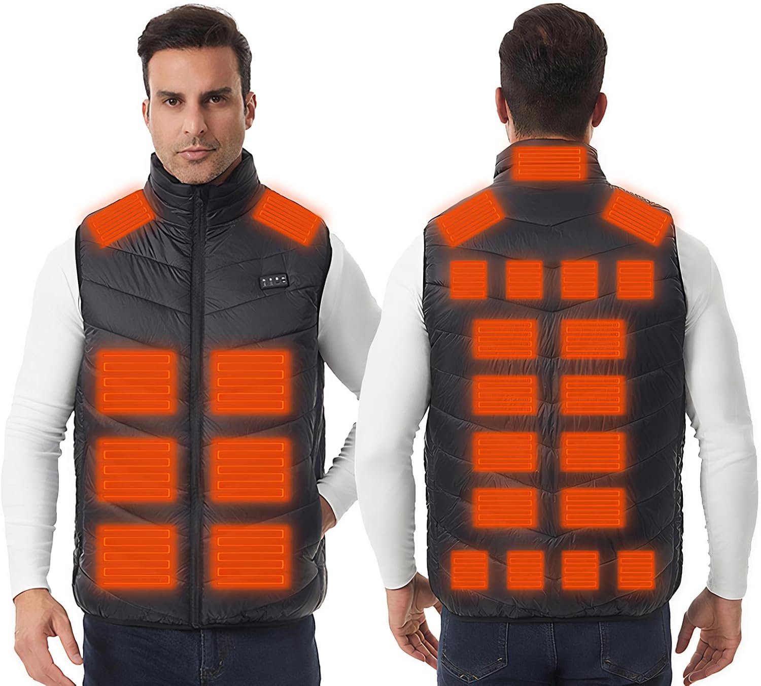 Vest met 3 standen voor motorrijden, kamperen, varen en dagelijks gebruik.