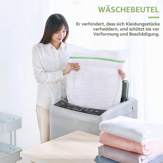 Wasnet met rits, 2 stuks, 90 x 60 cm — afbeelding 4