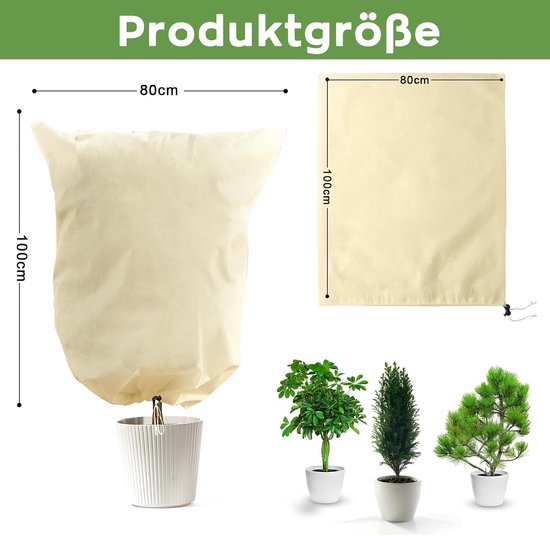Winterbescherming voor planten, 80x100 cm, 4 stuks — afbeelding 2
