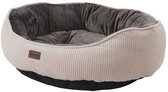 Woolart Hondenmand - Luxe hondenkussen - Kattenmand - Wasbaar - Legend Maat L - Creme/Grijs