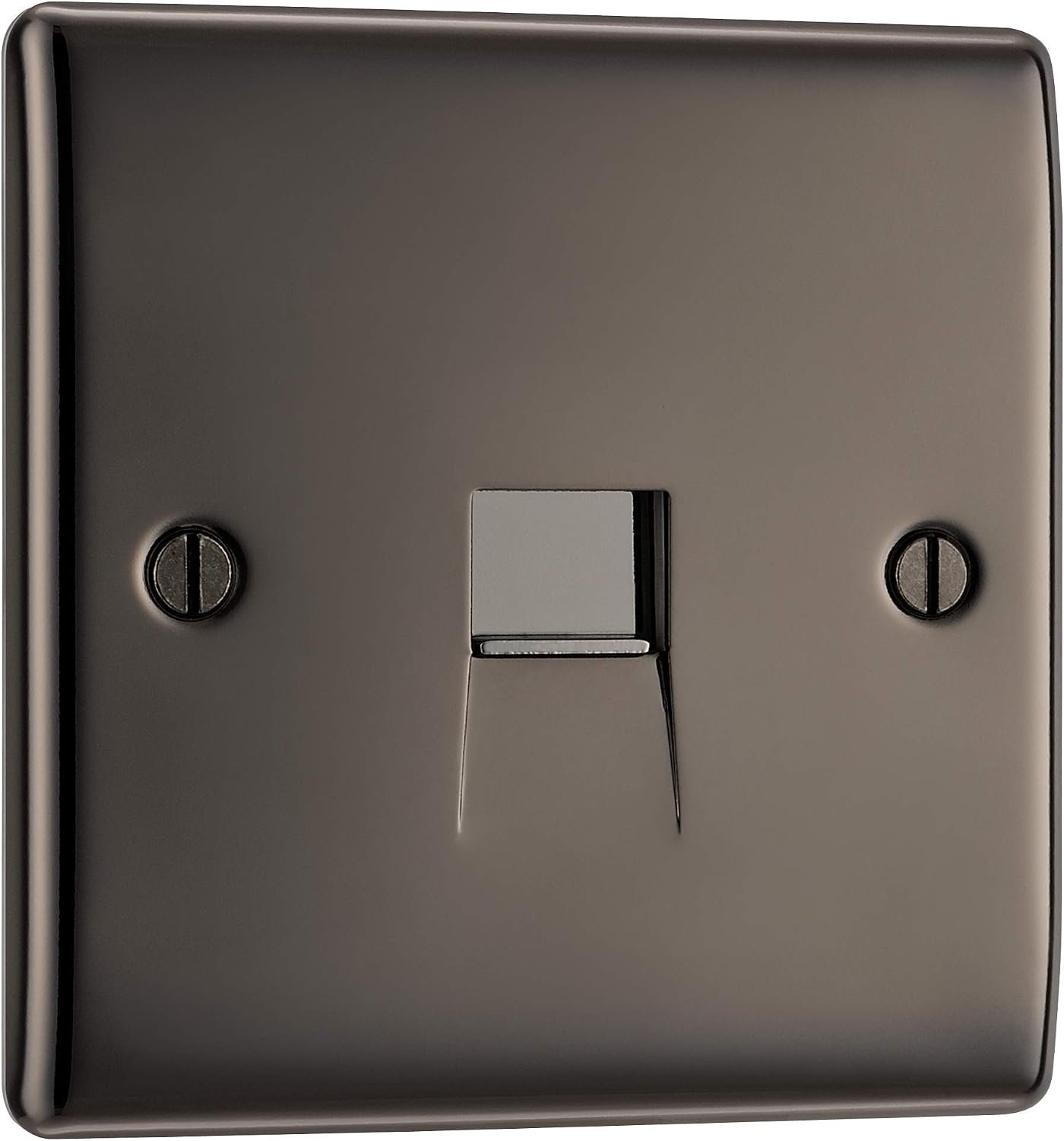 Telefoon Socket 1 Bang - 35 mm - Zwart Nikkel - Eenvoudig te installeren - ServiceTopper