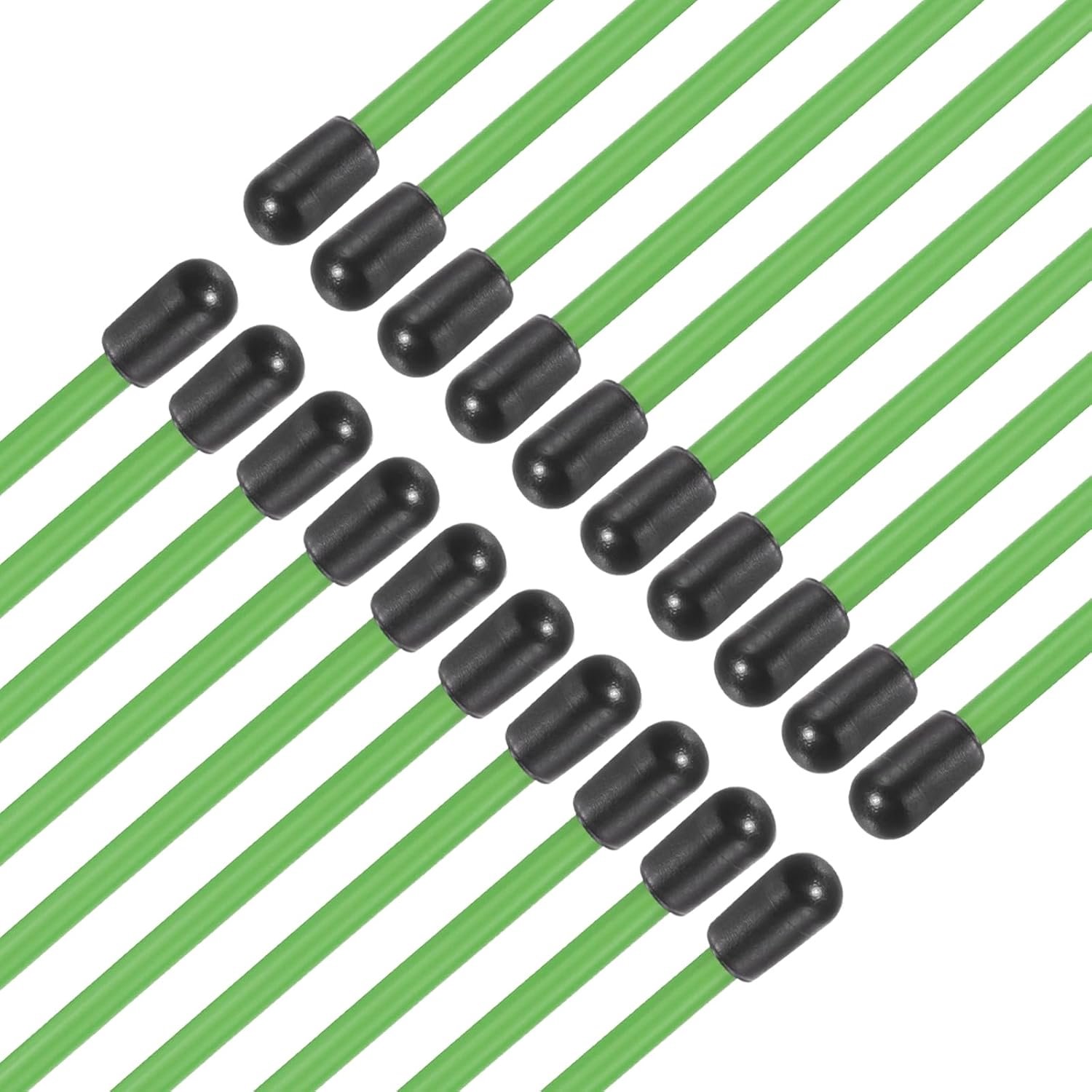 Kunststof beschermbuis antenne 160 mm - groen - 20 stuks - voor RC-auto, boot, drone, ontvanger - m-winkel