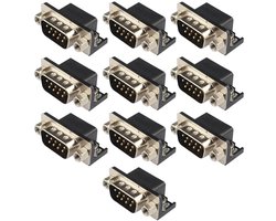 10 Stks RS232 DR9 9Pin Mannelijke Connector - Soldeer Connector Jack - 90 Graad - Ideaal voor Computer Interface - Metaal - Geschikt voor...