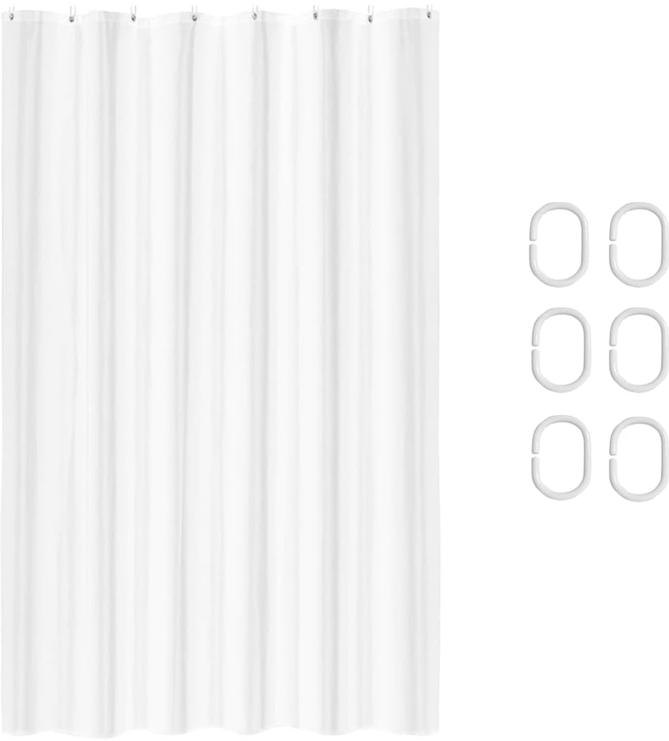 Waterdichte Douchegordijn 100 x 200 cm in Wit