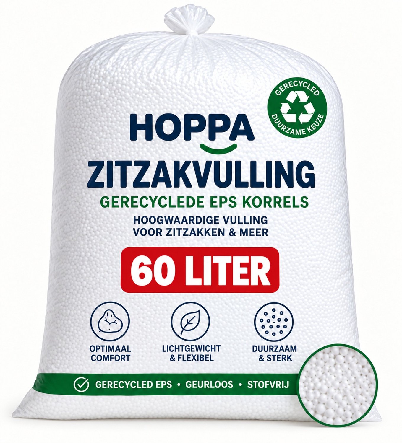 Hoppa - Losse vulling voor zitzak - EPS-RE 60 liter