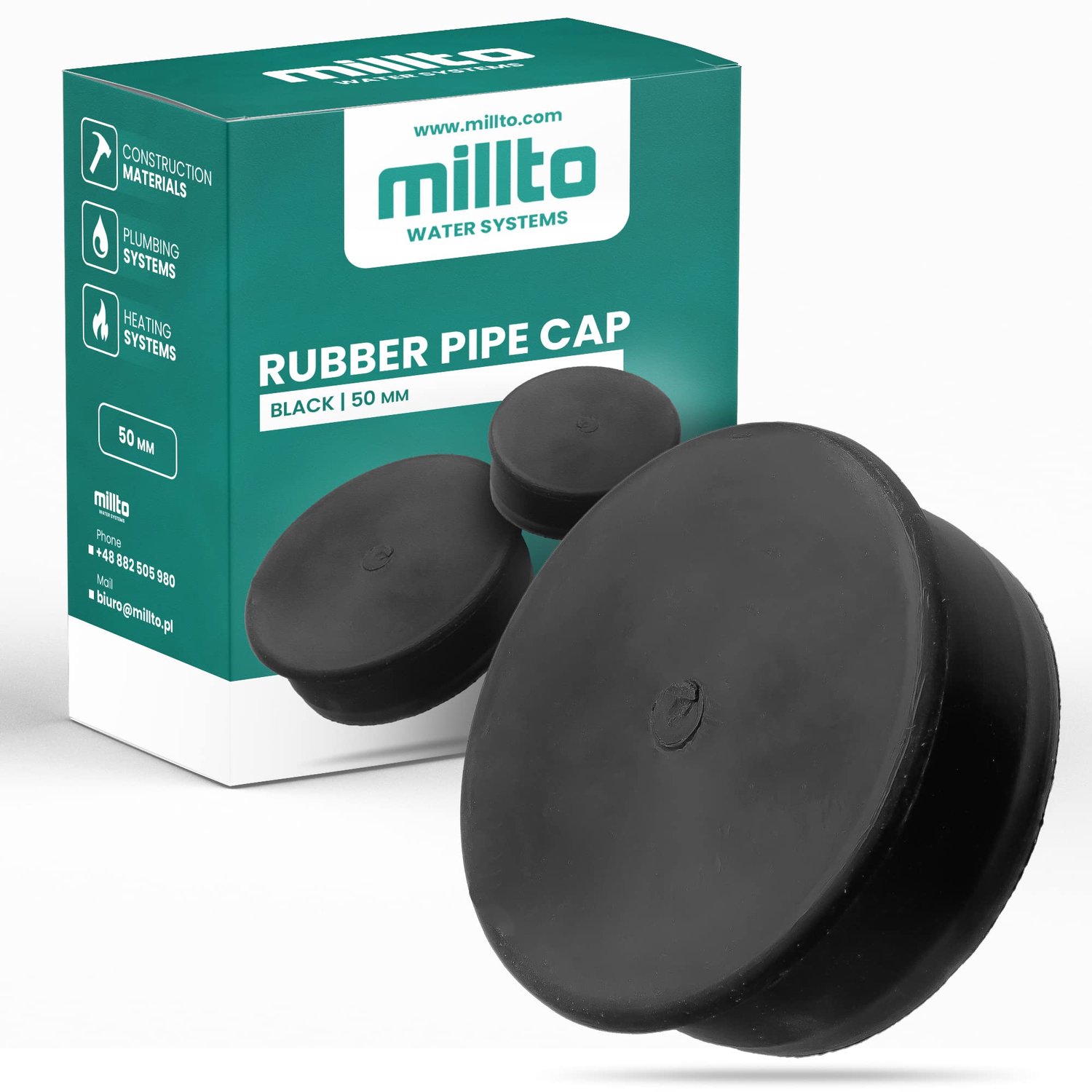 Rubber Afvoerplug Ø50 mm - Voor Afvoersystemen