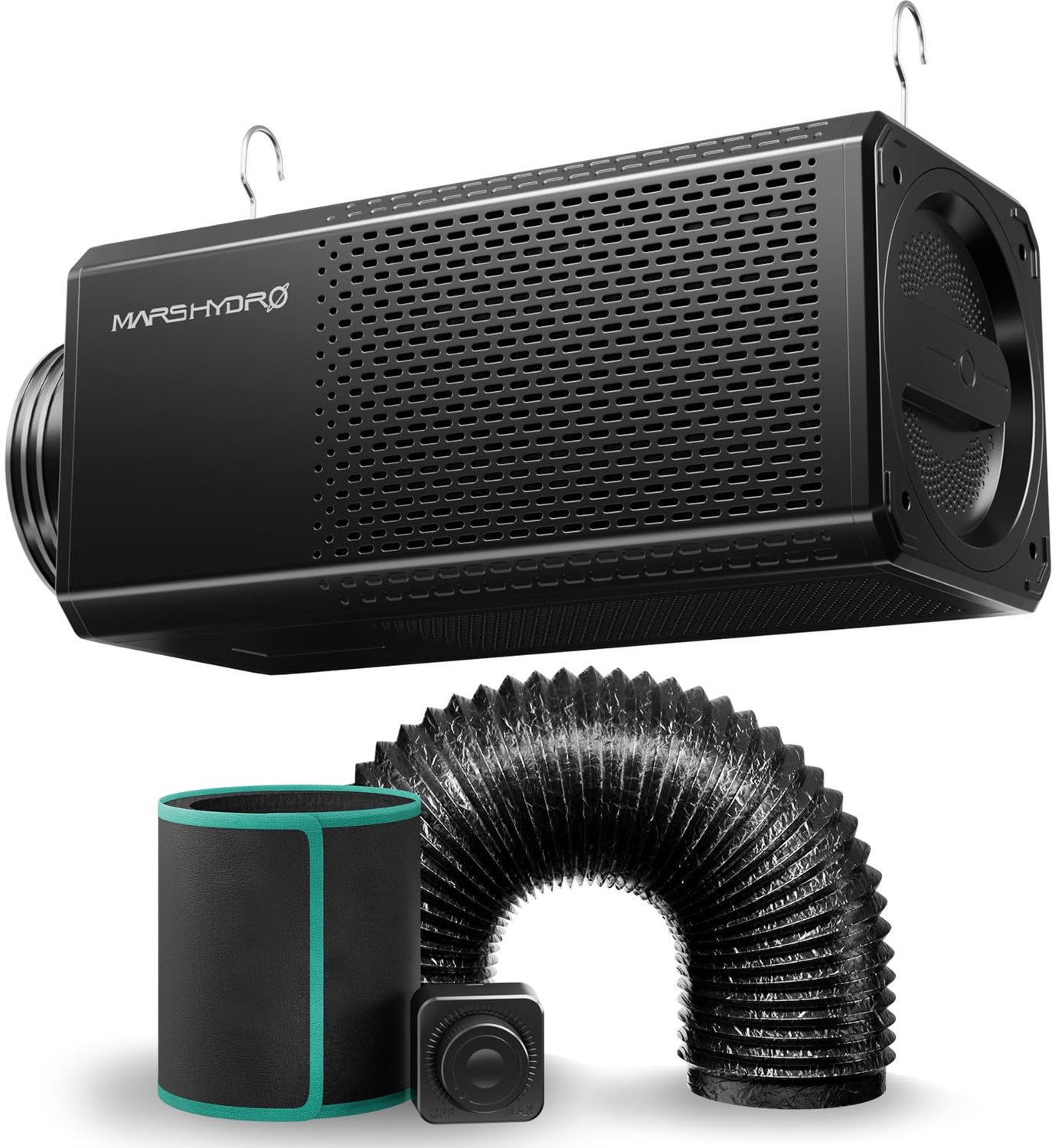 2-in-1 Ventilatieset met Actieve Koolstoffilter