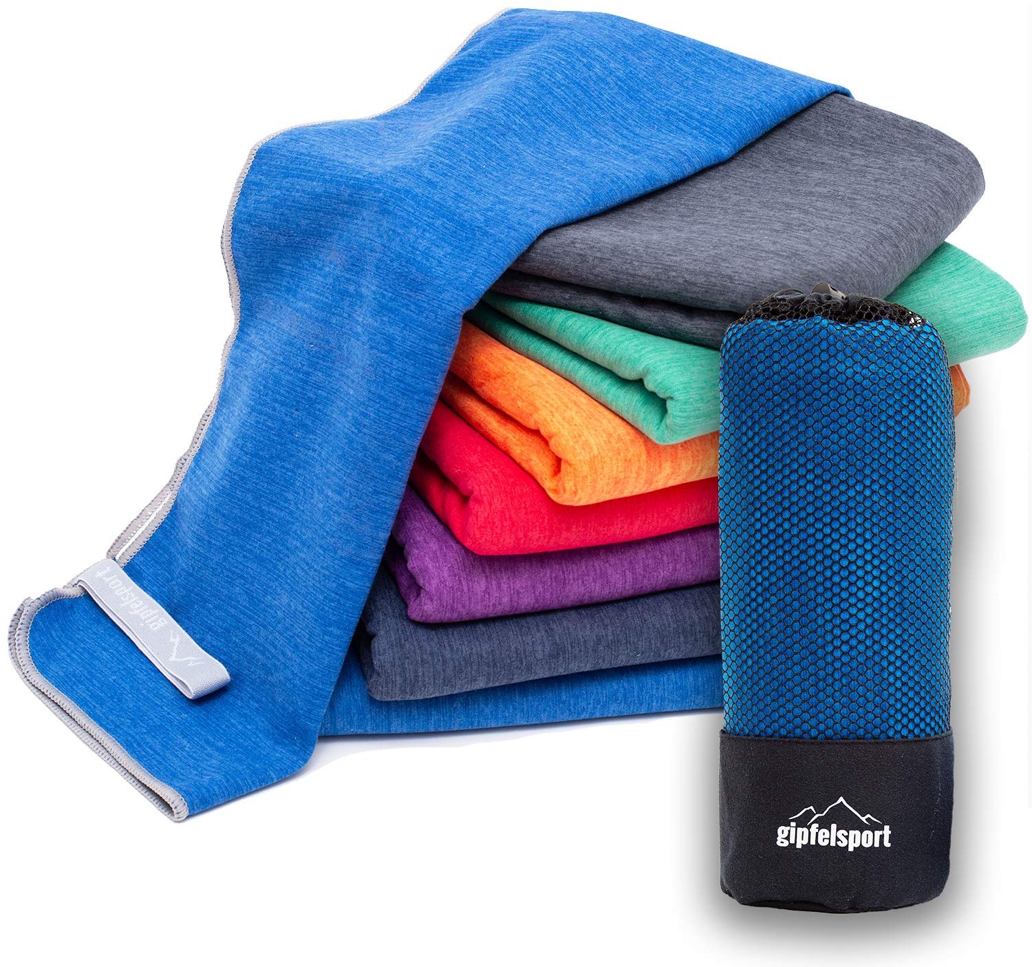 Microvezel Handdoek M (110x50cm) Blauw