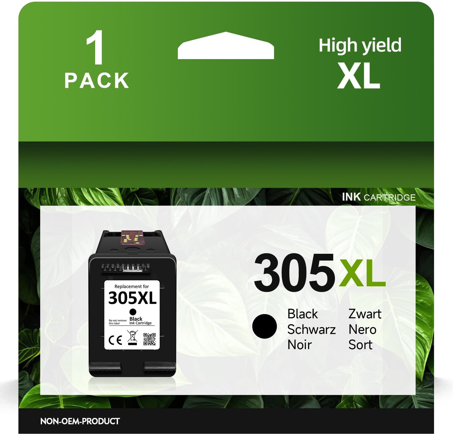 305 XL Ink Cartridge Compatibel voor HP 305 Zwart