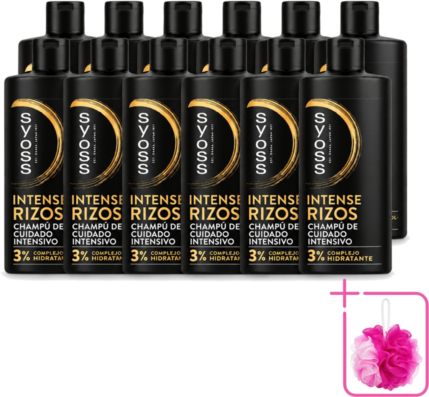 12 x Syoss – Shampoo – Intense Curls – 440 ml - Bulkverpakking - Krullen verzorging - Douchemop - Golvend haar