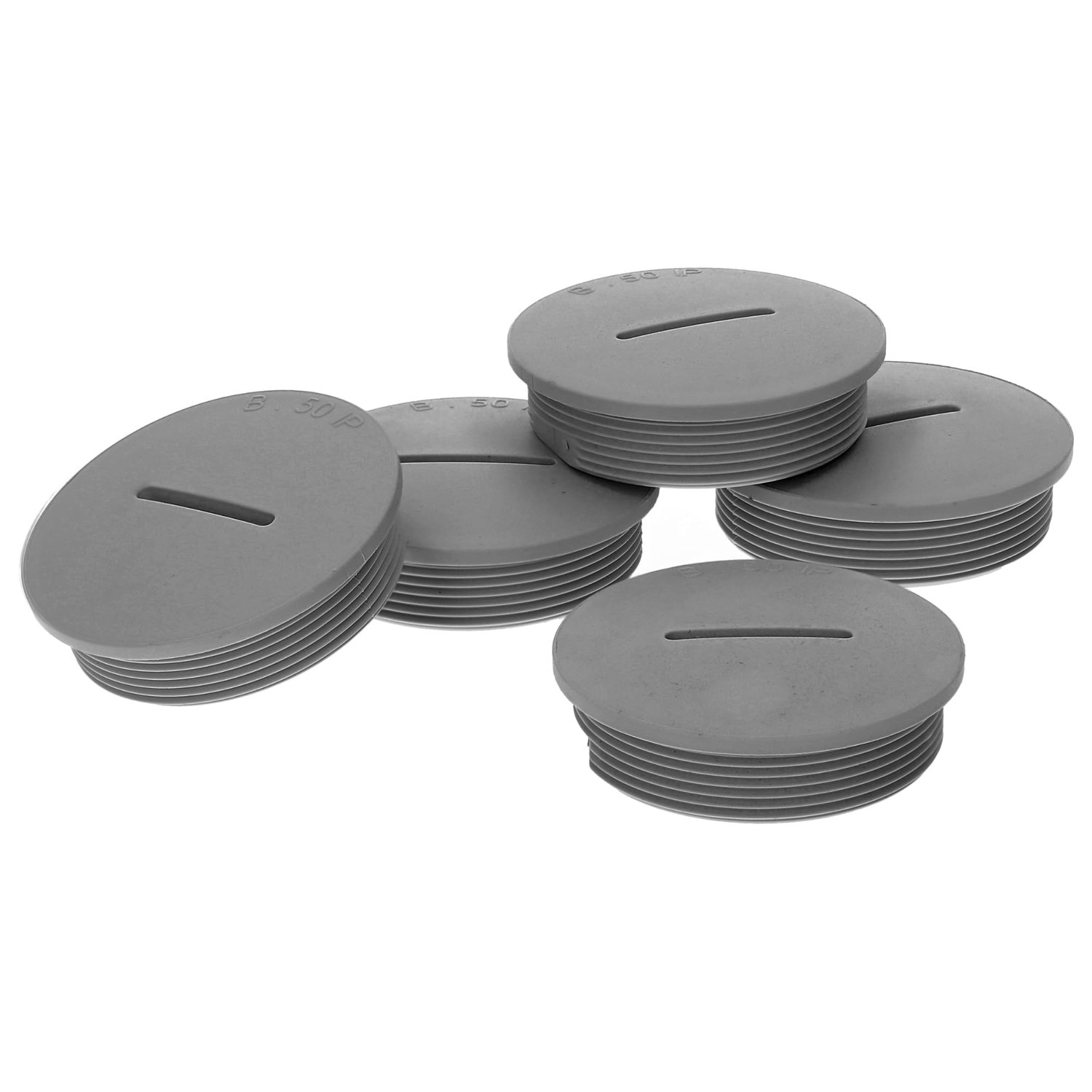 5x M20 Blindstop - Grijs Kunststof - IP65